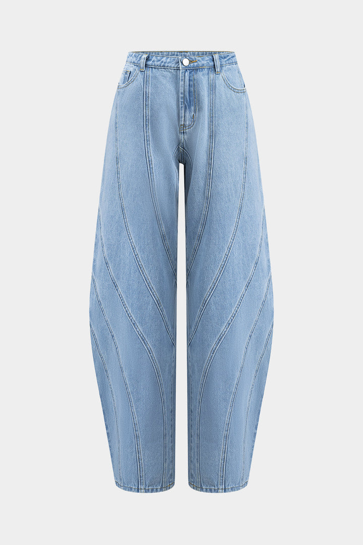 denim Barrel Jean pantolon