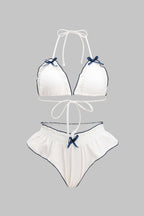 Fırfırlı Büzgülü Bikini Takımı