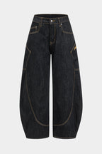 Denim Barrel Kot