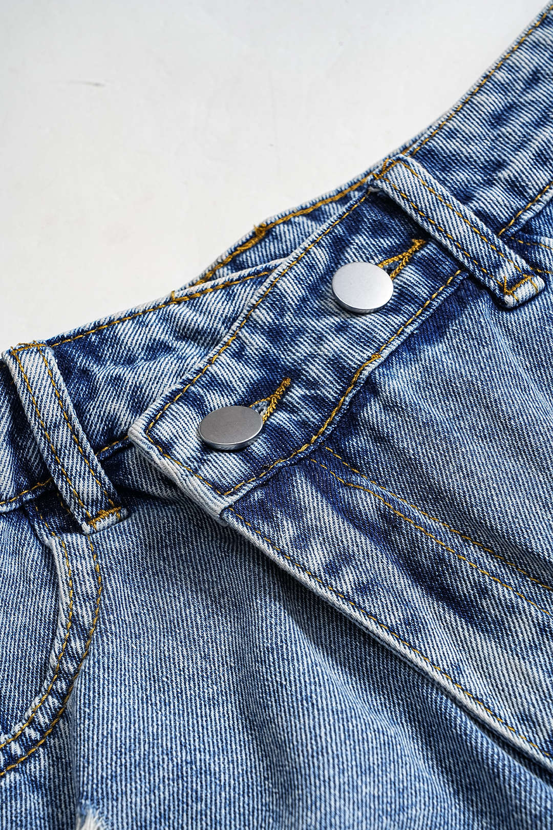 Denim Cepli Şort