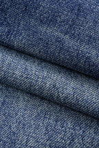 Denim Fermuarlı Yarım Şort
