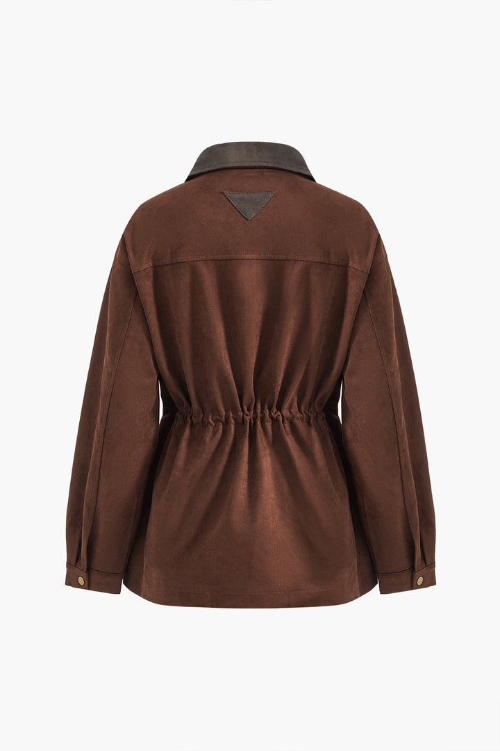 Ciacca Süet Retro Fermuarlı Ceket