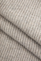 Katı Örgü Çan Kollu Düşük Omuz maksi Elbise