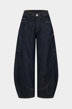 Denim Barrel Kot