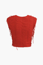 Rave Crop Top ve Yırtmaçlı Etek Takım