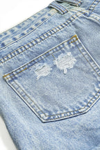 Denim Cepli Şort