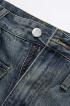 Denim Cepli Şort