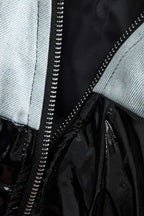 Denim Suni Deri Ceket
