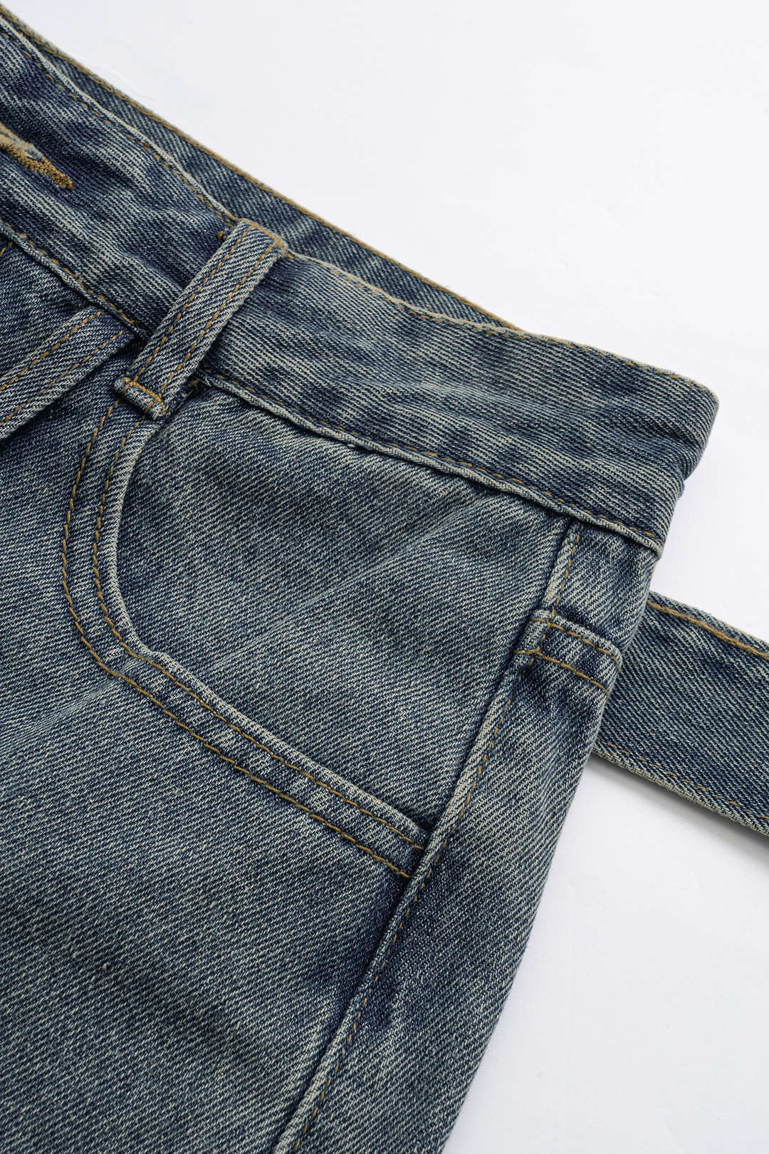 Denim Cepli Şort