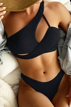 Asimetrik Çapraz Ön Bikini Takımı