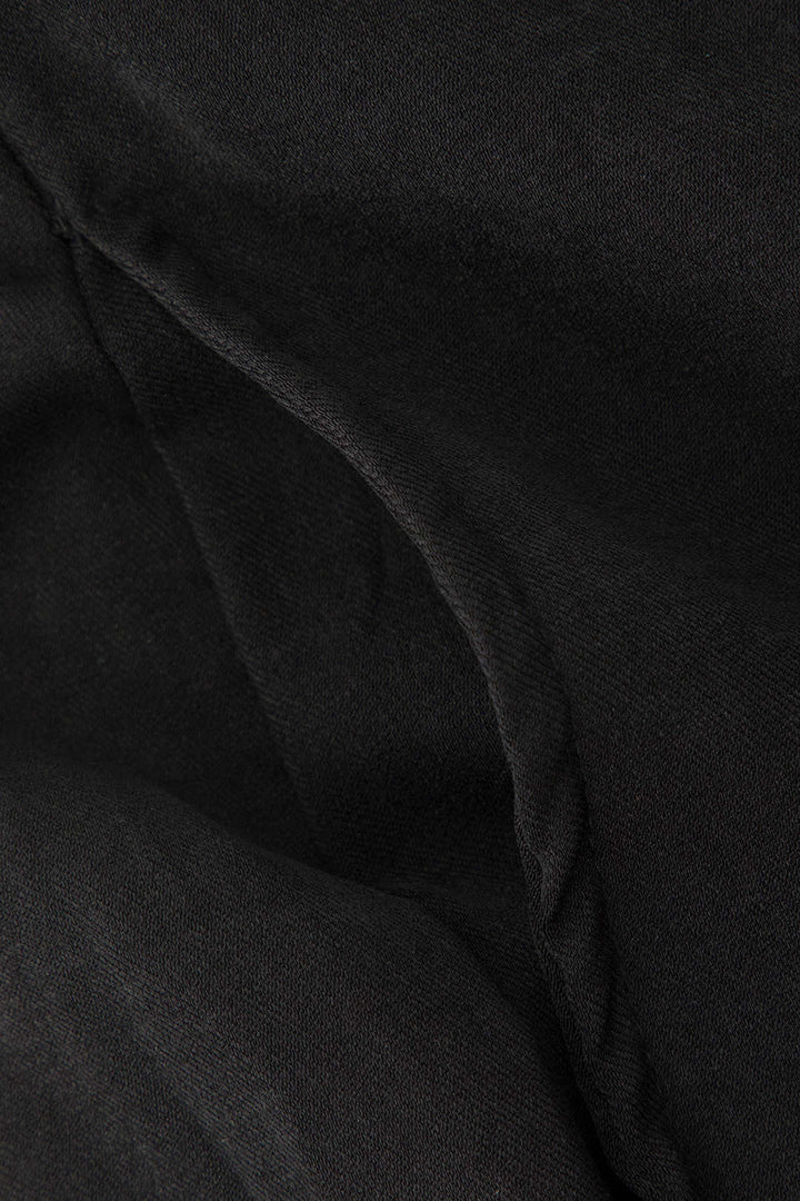 Drape Wrap Düz Paça Takım Pantolon