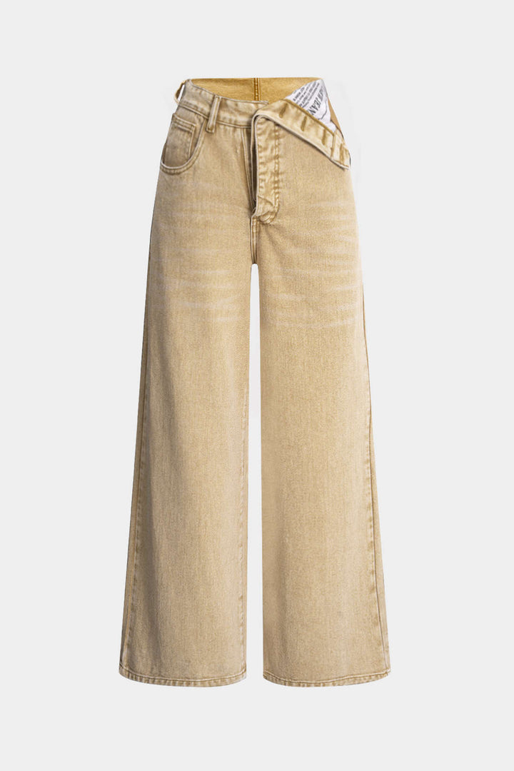 Yüksek bel Denim Barrel Kot