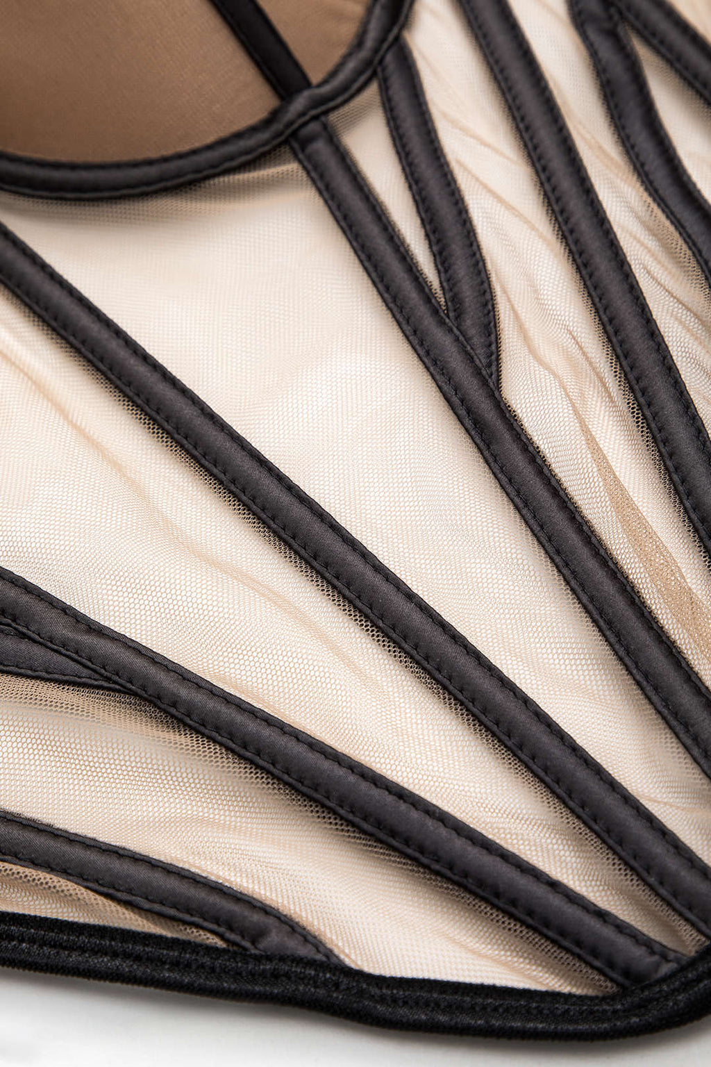 Patchwork Korseli Mesh