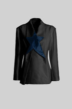 Yıldız detaylı blazer ceket