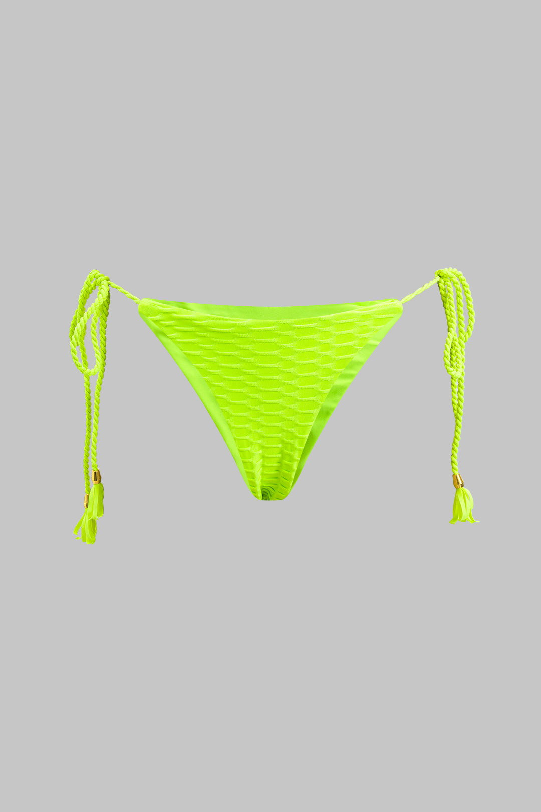 Metalik Saçaklı Kıvrımlı Bağlamalı Bikini Takımı