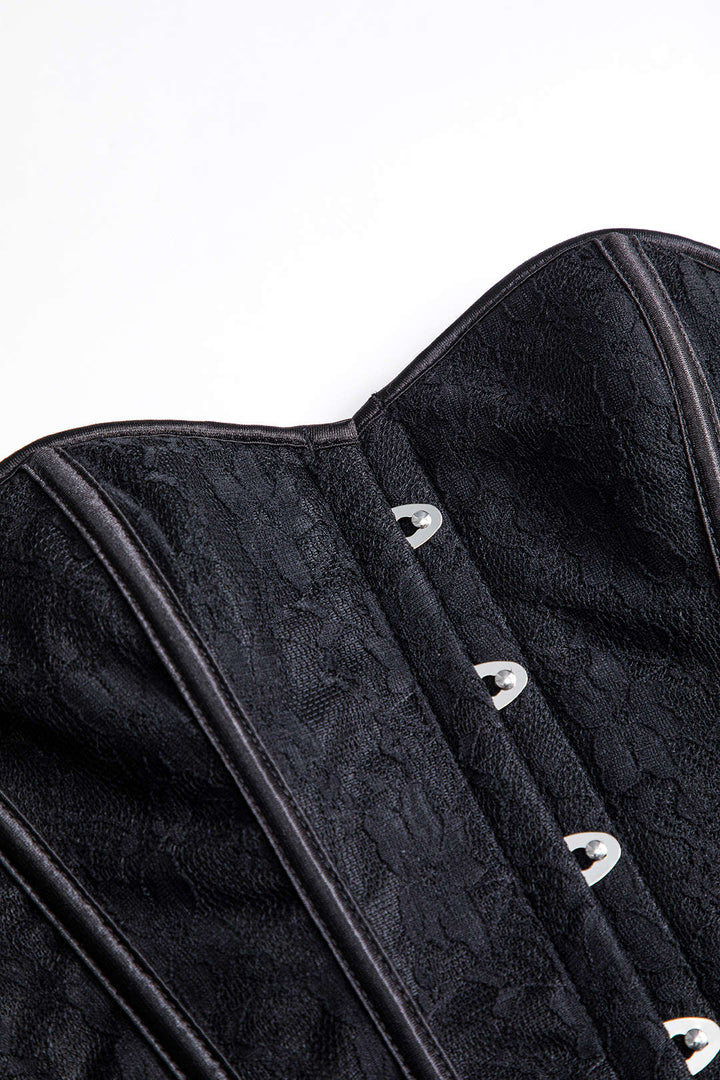 Lace Büstiyer Bağcıklı Tube Top ve Tanga Seti