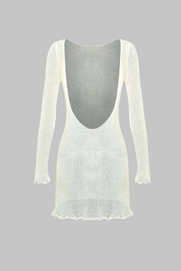 Detaylı Sırt Dekolteli Pareo