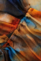 Desenli Sırt Bağlamalı Mayo ve Mayo Eteği Pareo Takımı