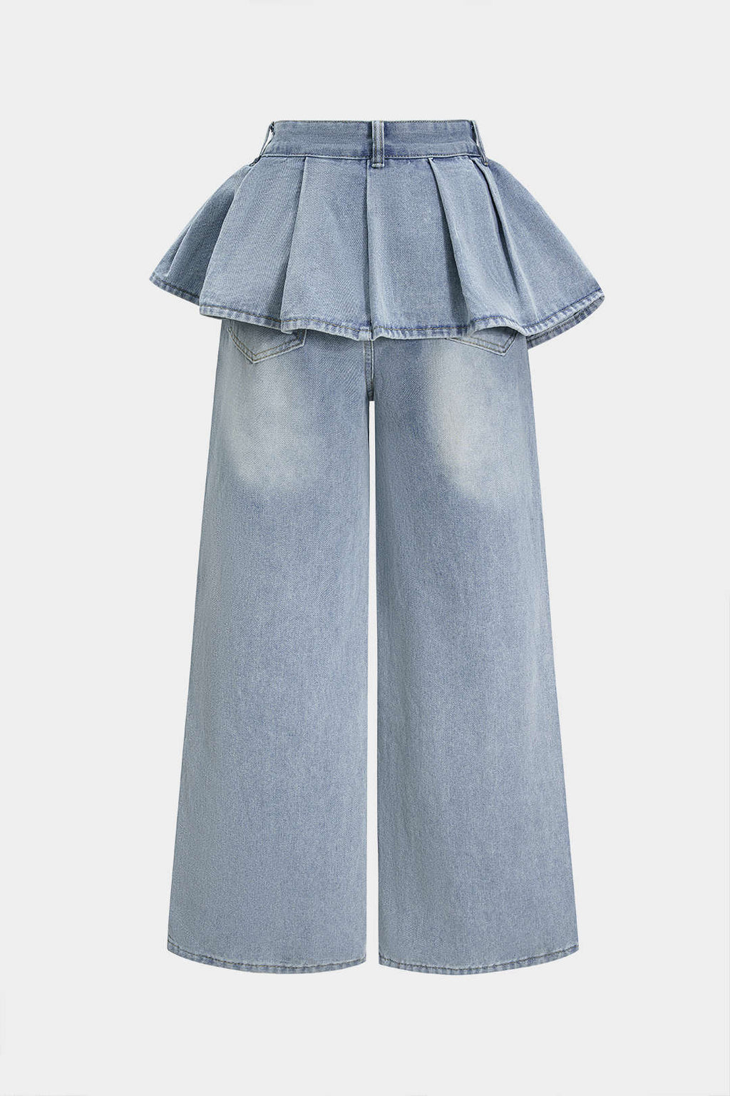 Püsküllü Denim Barrel Kot
