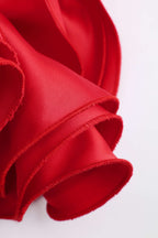 Yama Detaylı Sırt Dekolteli Halter Yaka Kolsuz Mini Elbise