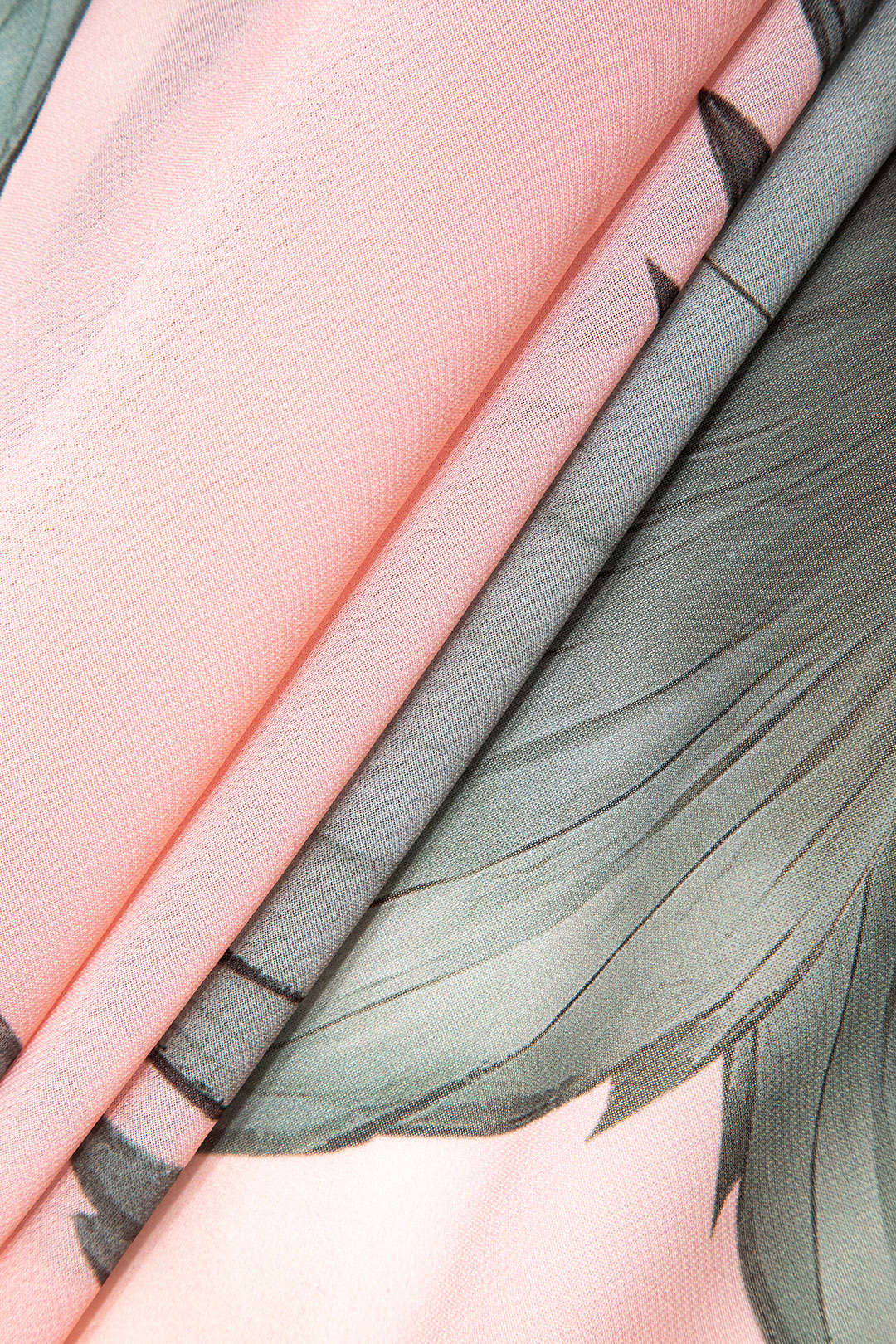 Tropikal Büzgülü Mayo Eteği Pareo