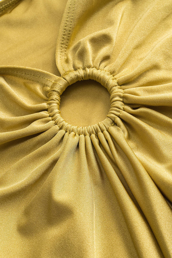 Sırt Dekolteli Bikini ve Mayo Eteği Pareo Takımı