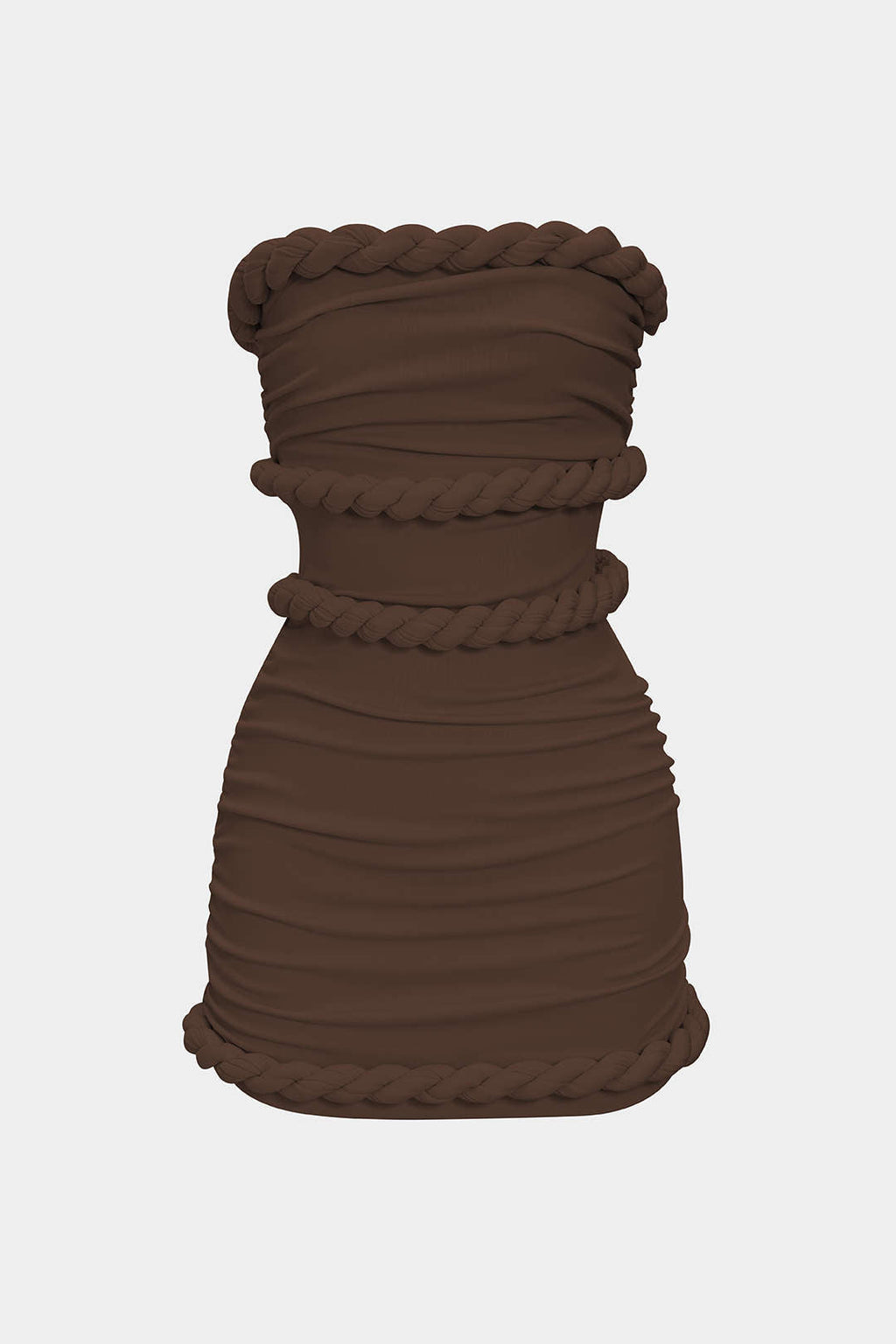 detaylı büzgülü mini elbise