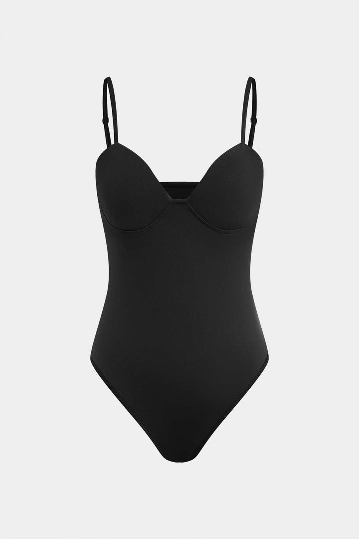 Büstiyer Askılı Bodysuit ve Geniş Paça Pantolon Seti