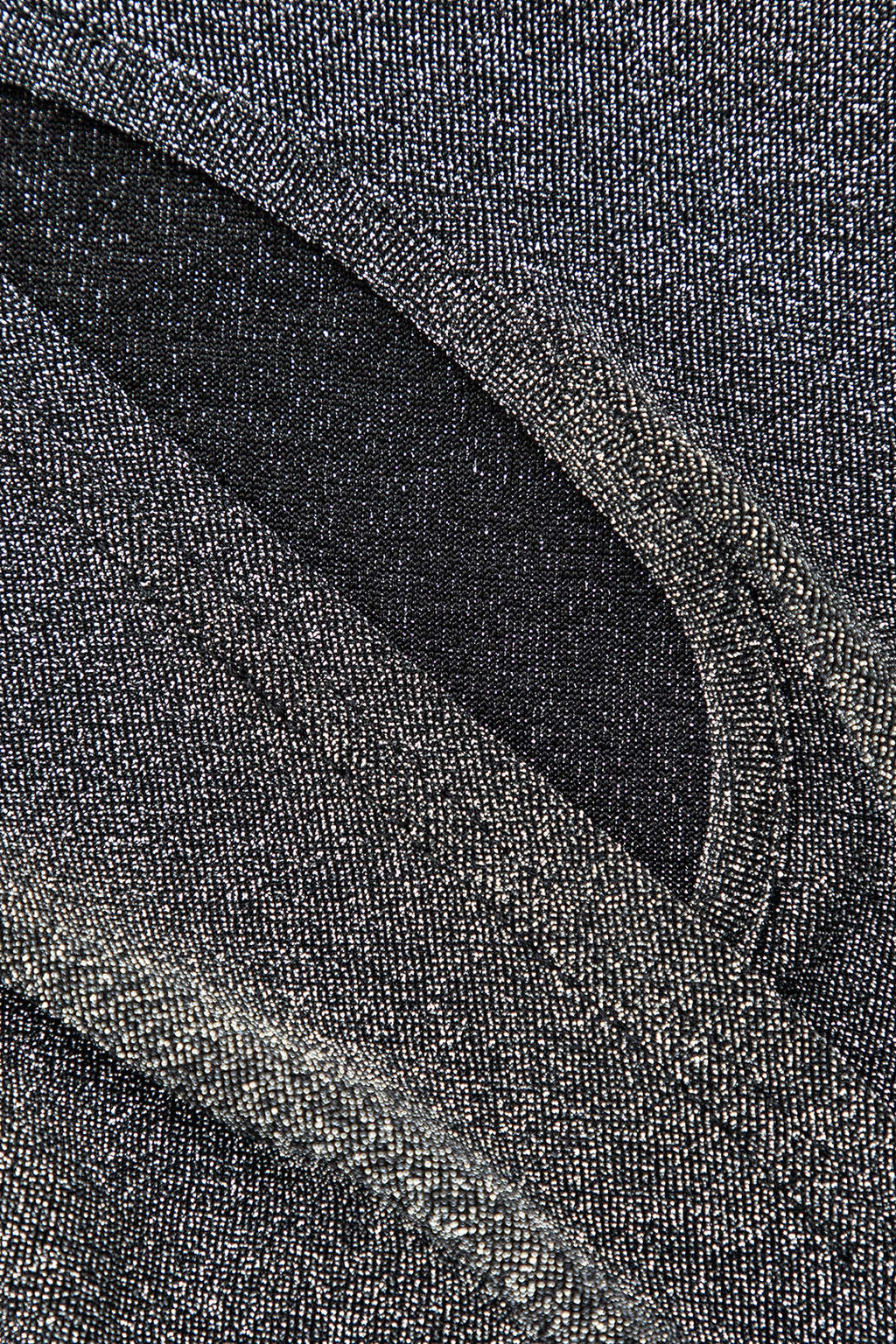 Simli Asimetrik Kesim Uzun Kollu maksi Elbise