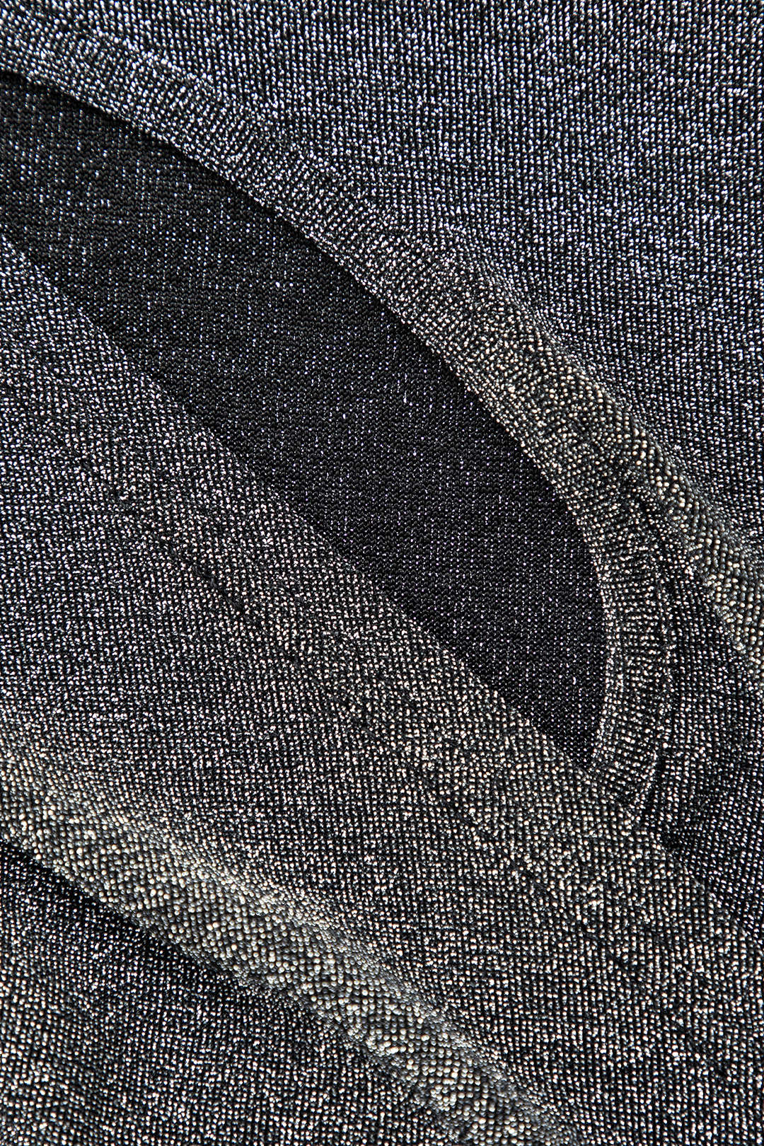 Simli Asimetrik Kesim Uzun Kollu maksi Elbise