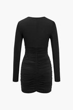 Taşlı Taşlı Mini Elbise