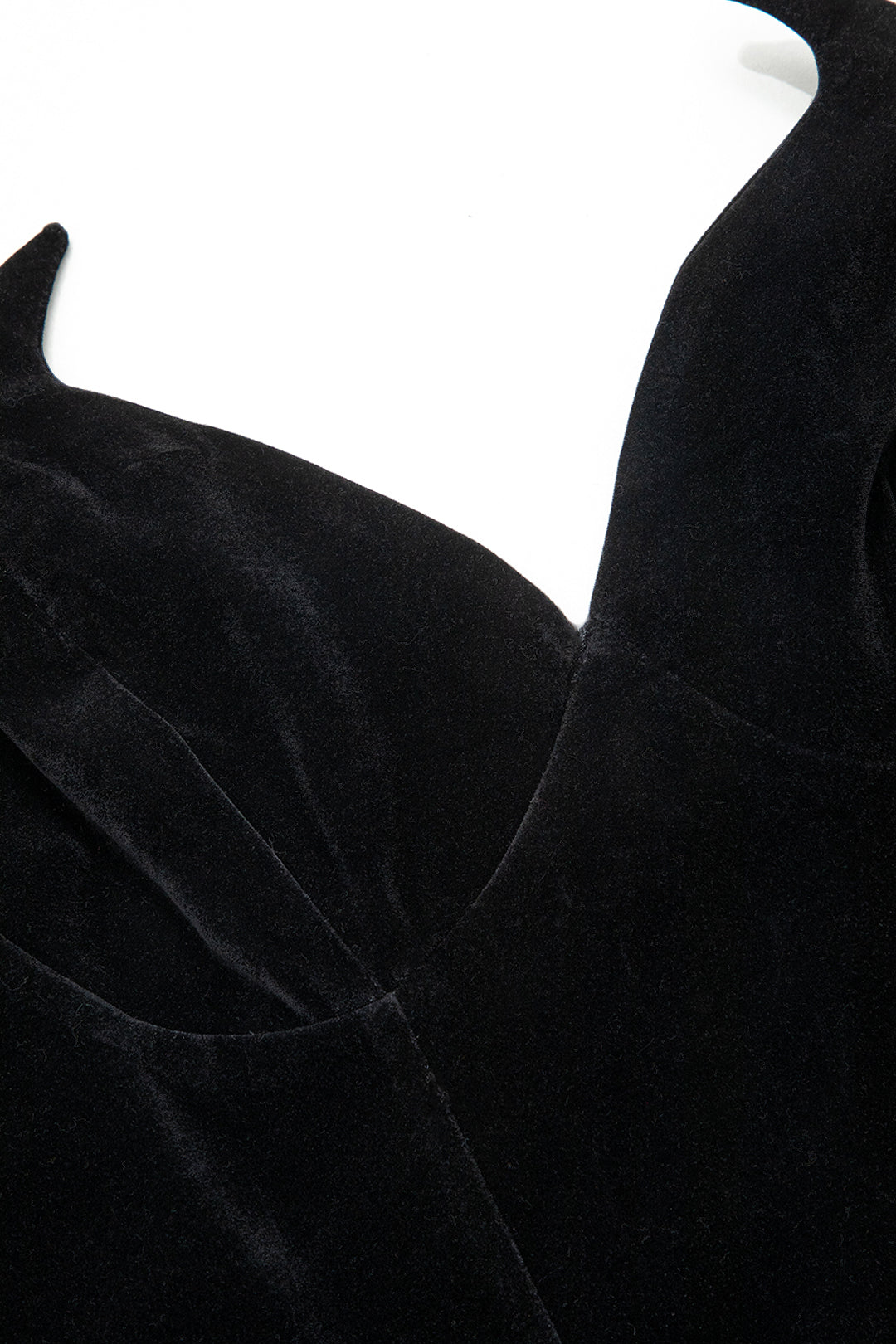 V-Yaka Büstiyer Fermuarlı Askısız Üst