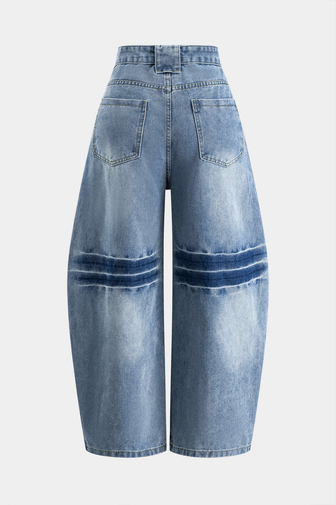 denim Barrel Jean pantolon