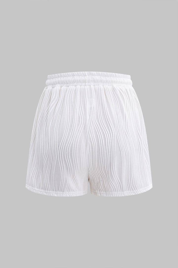 Düz Beyaz Şort
