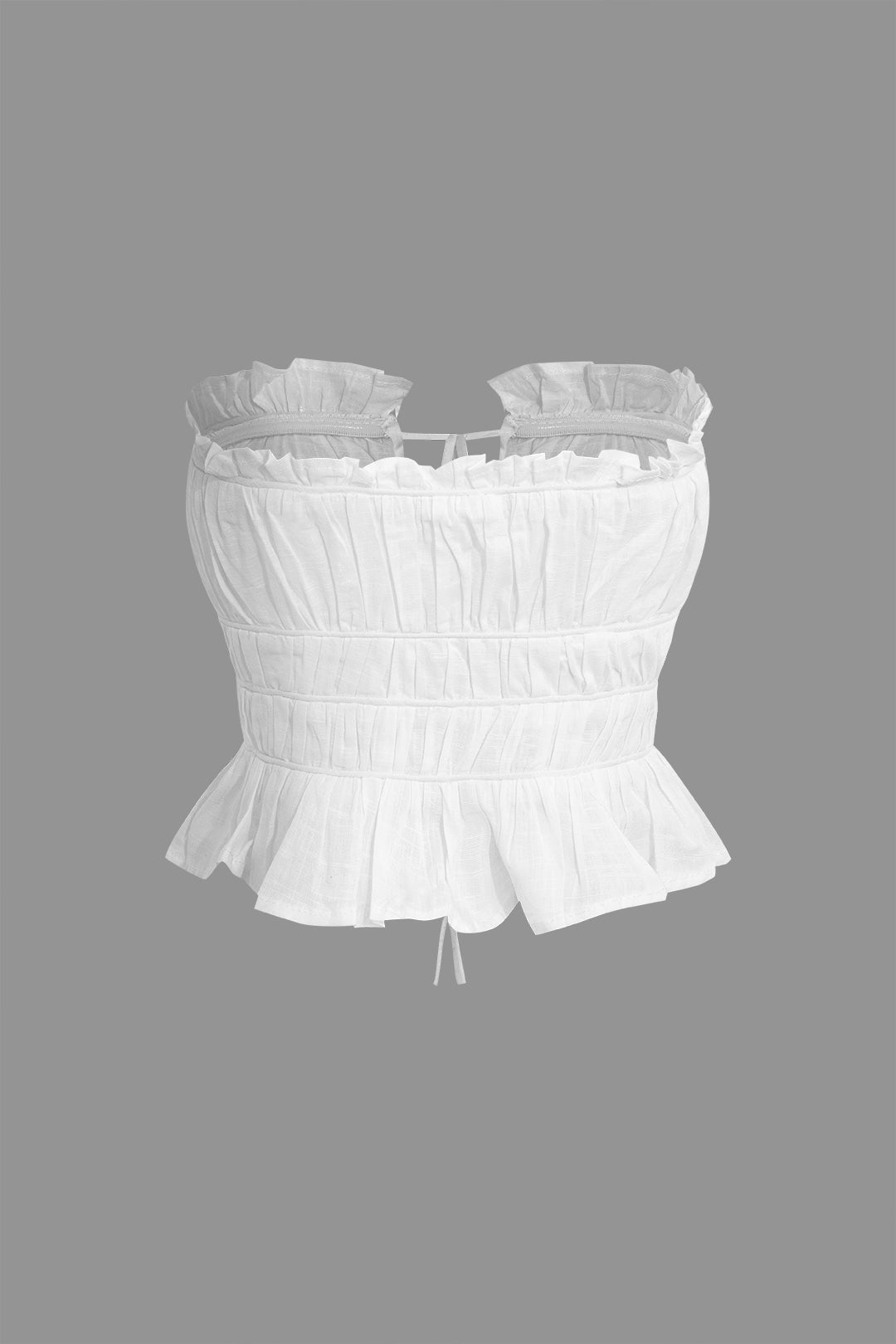 Vera Straplez Fırfırlı top