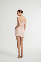 Cerys örgü mini elbise