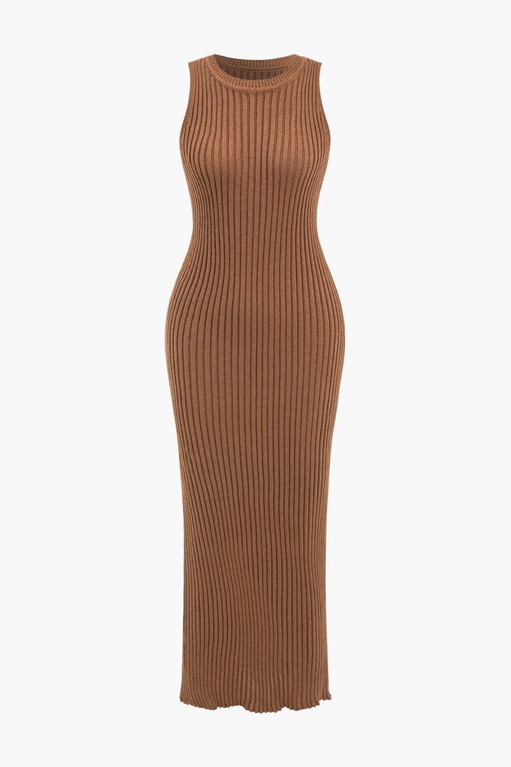 Ribanalı Triko Elbise Ve Hırka Takımı