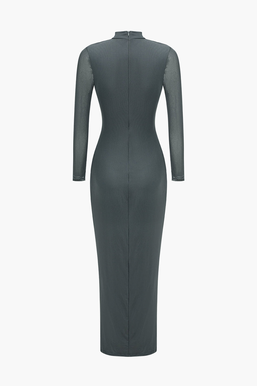 Düz Dantelli Balıkçı Yaka Midi Elbise