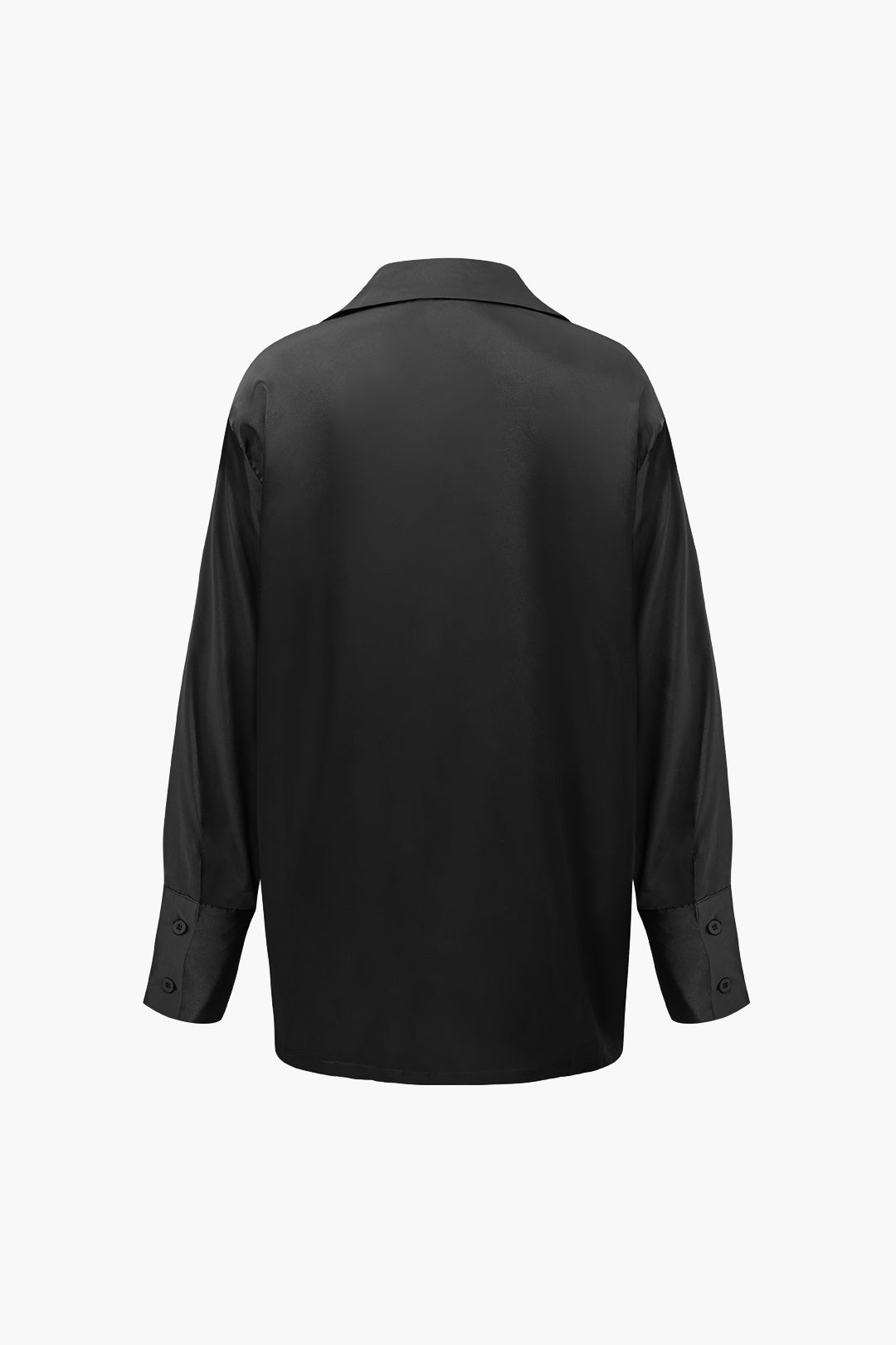 Saphire Saten Düğmeli Gömlek ve Pantolon Takım