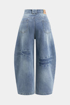 Denim Barrel Kot