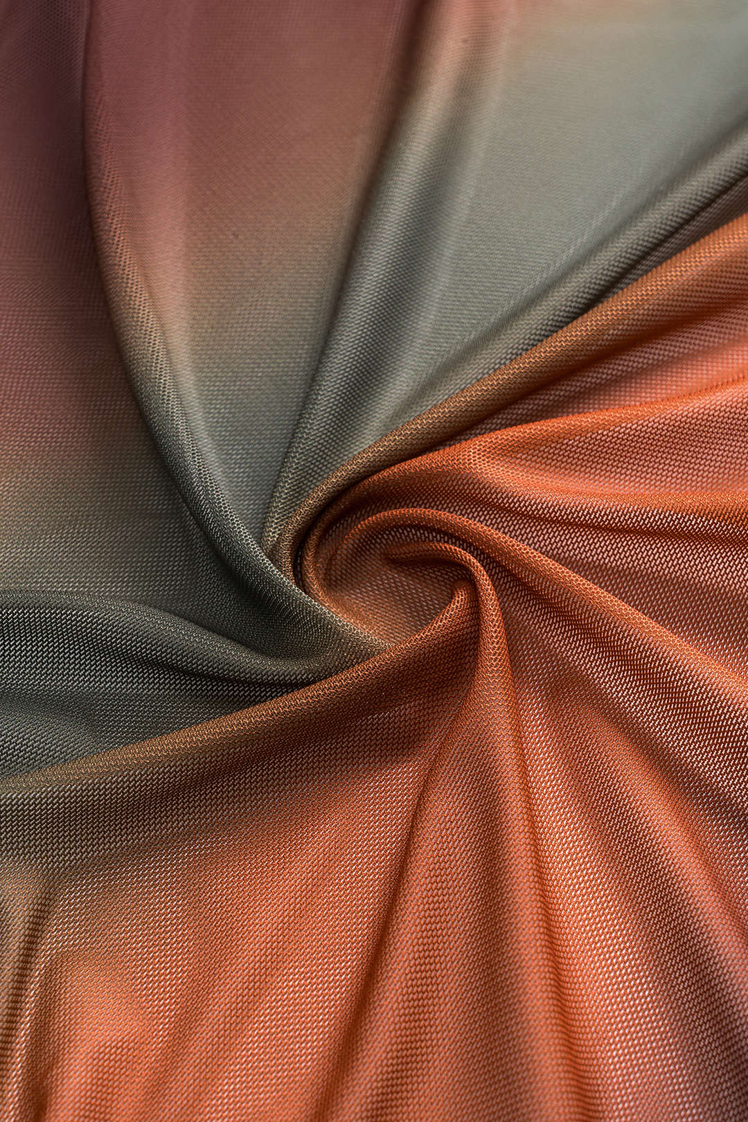 Ombre Baskılı File Bikini ve Mayo Eteği Pareo Takım