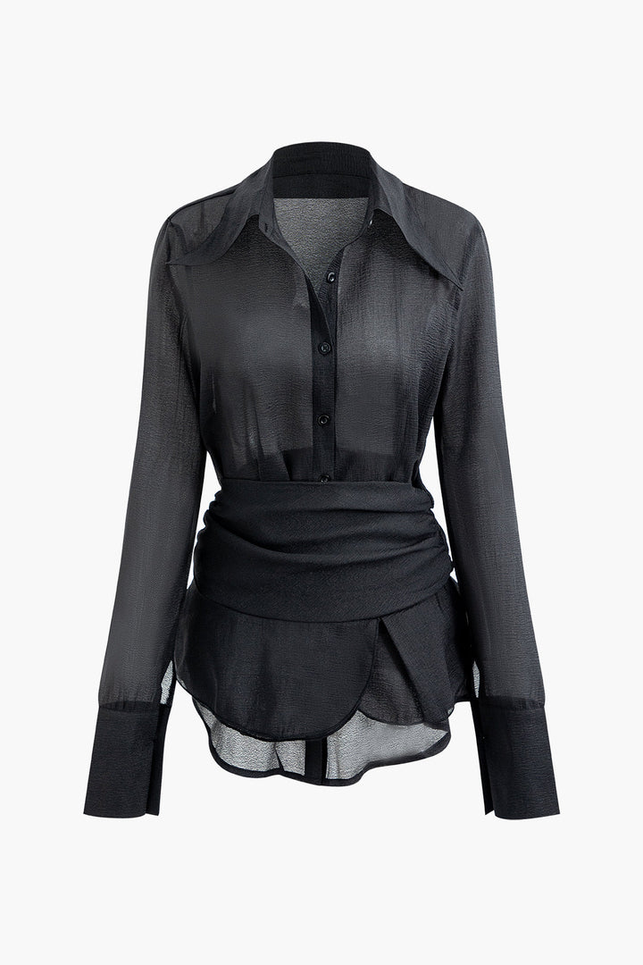 Pima Gömlek ve Etek Takımı