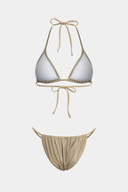 Halter Yaka Bikini ve Mayo Eteği Pareo Takım