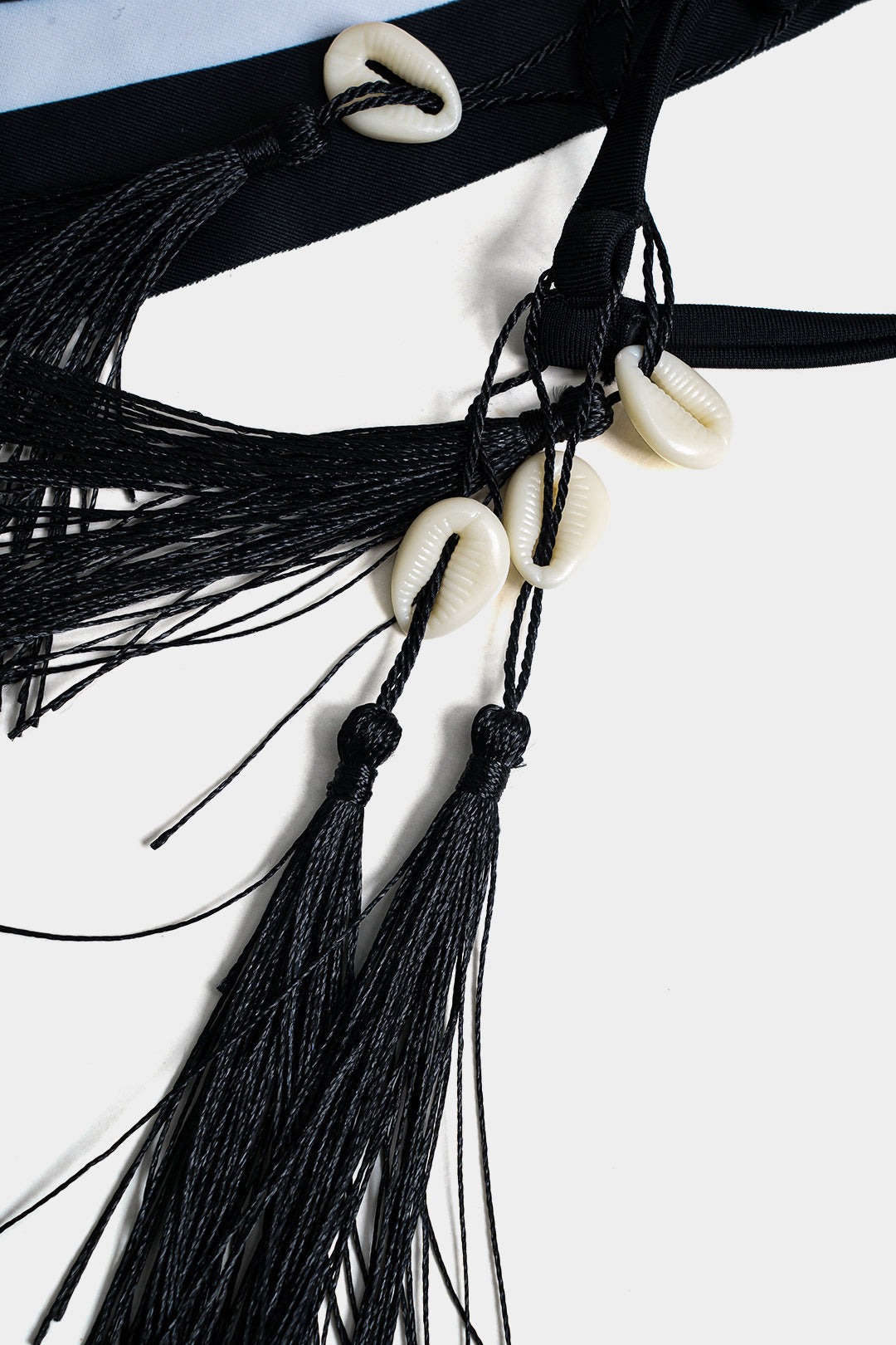 Desenli Kontrast Renk Bloklu Bağlamalı Bikini Takımı