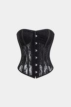 Lace Büstiyer Bağcıklı Tube Top ve Tanga Seti