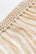 Tüy Detaylı İnce Askılı Kroşe Bikini Takımı