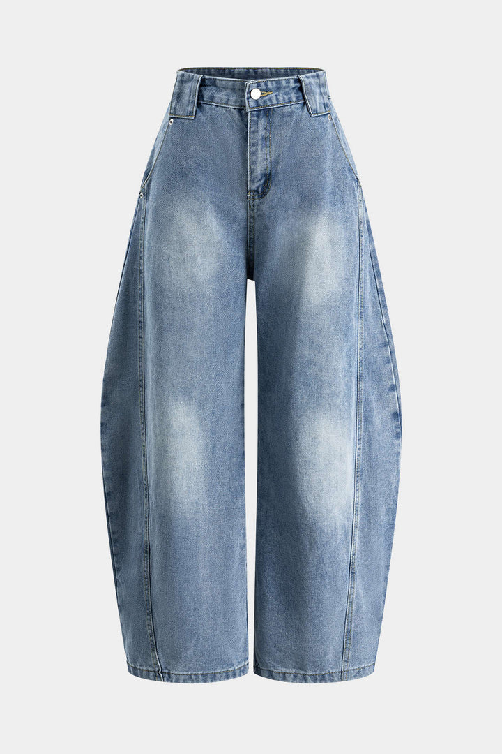 denim Barrel Jean pantolon