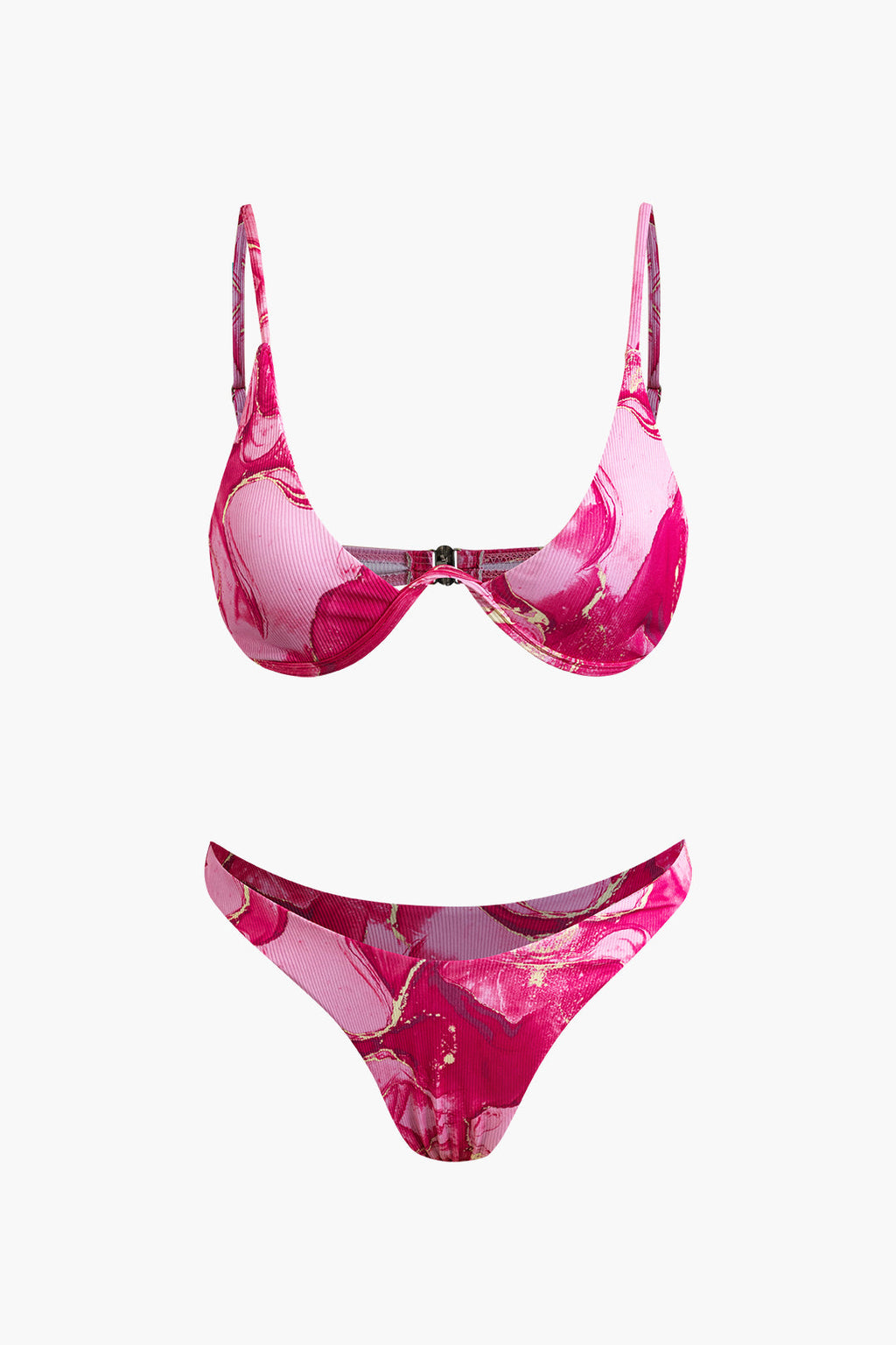 Baskılı Bikini ve Mayo Eteği Pareo Takımı