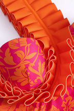 Yaprak Desenli Volanlı Büstiyer Bikini Takımı