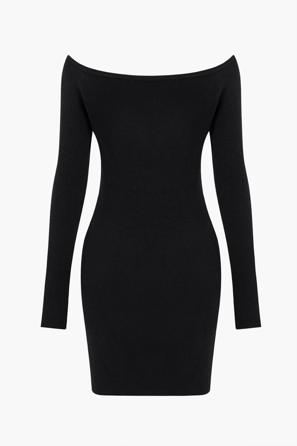 Katı Kapalı Omuz Düğmesi Yuvarlak Yaka Kesilmiş Mini Elbise